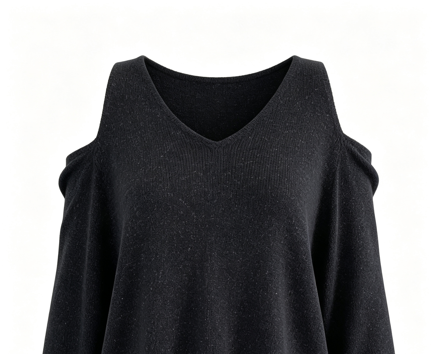Women’s Thin Knit Shrug Top, V-Neck Off Shoulder Long Sleeve Layering Blouse for Autumn & Winter 服装3d立体图生成1